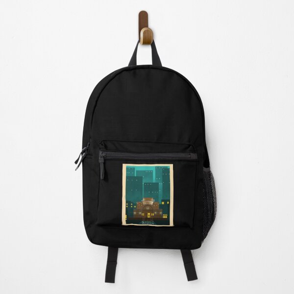 Item preview, Visit 7th Heaven - Minimalist Travel Style - Video Game Art designed and sold by PopCultArcade.