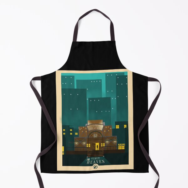 Item preview, Visit 7th Heaven - Minimalist Travel Style - Video Game Art designed and sold by PopCultArcade.