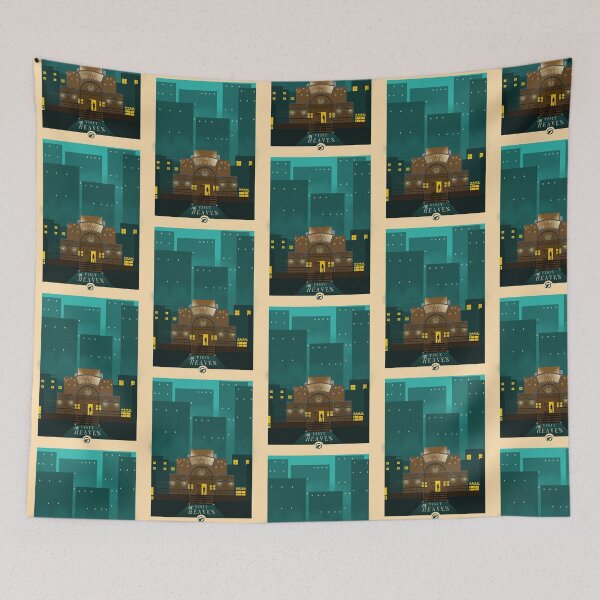 Item preview, Visit 7th Heaven - Minimalist Travel Style - Video Game Art designed and sold by PopCultArcade.