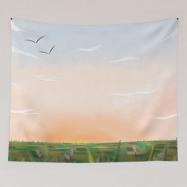 Item preview, summer fields sunrise designed and sold by Wizabi.