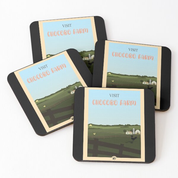Item preview, Visit Chocobo Farm - Minimalist Travel Style - Video Game Art designed and sold by PopCultArcade.