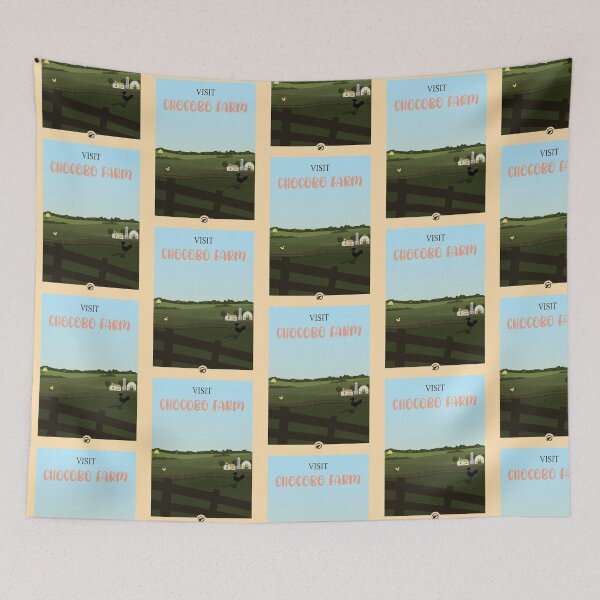 Item preview, Visit Chocobo Farm - Minimalist Travel Style - Video Game Art designed and sold by PopCultArcade.