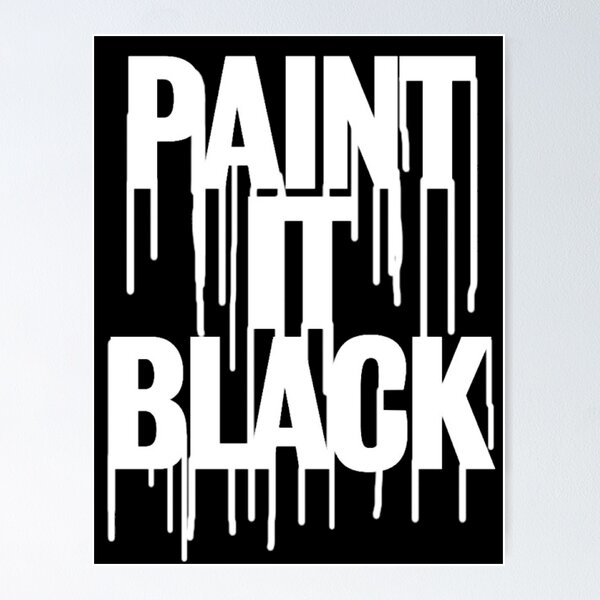 Paint It, Black Soundwave Art Poster by Rolling Stones – Printawave