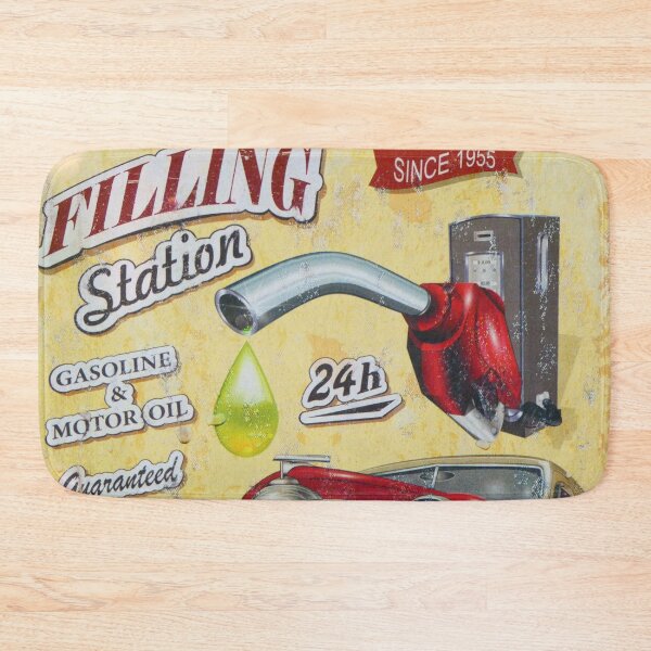 Item preview, Filling Station, 1950's Style petrol gasoline advertising sign designed and sold by JonDelorme.