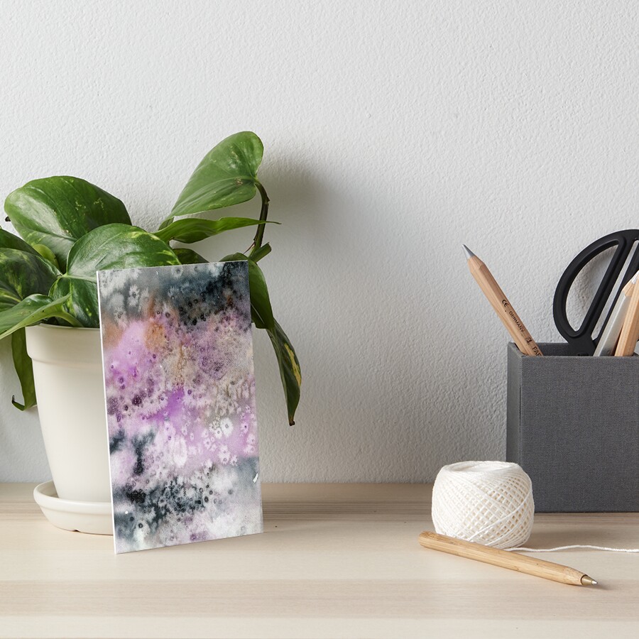 Abstraktes Aquarelldesign inspiriert vom Doubtful Sound in Neuseeland Galeriedruck