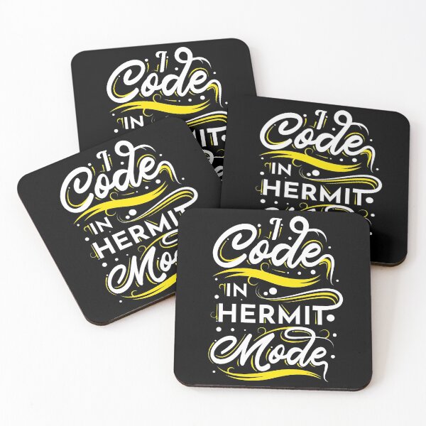 Item preview, I Code In Hermit Mode Funny Coding designed and sold by RADesigns21.
