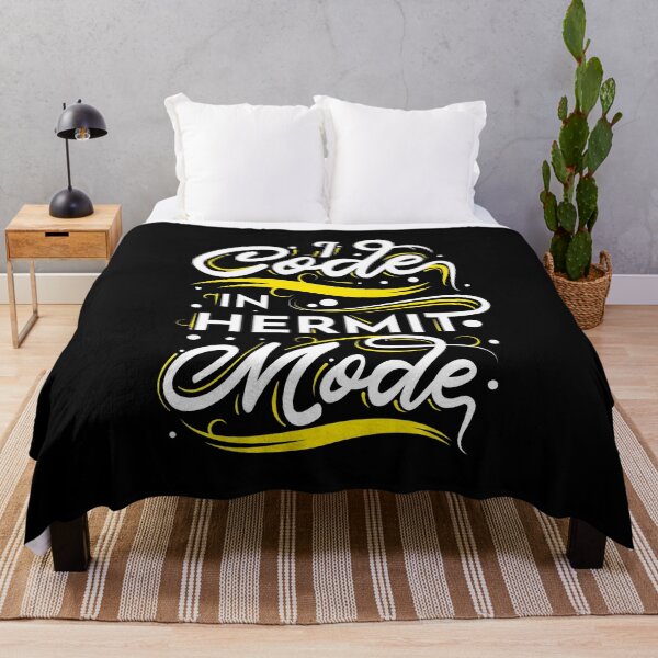 Item preview, I Code In Hermit Mode Funny Coding designed and sold by RADesigns21.