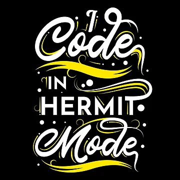 Artwork thumbnail, I Code In Hermit Mode Funny Coding by RADesigns21