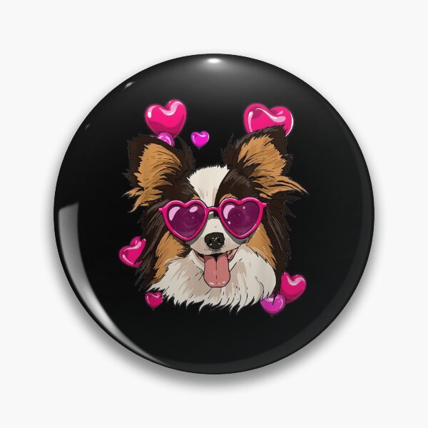 Artikelvorschau, Papillon Valentinstag Shirt Herz-Hundeliebe entworfen und verkauft von PrintexDesigns.