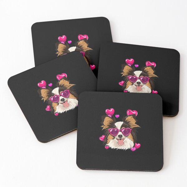 Item preview, Papillon Valentines Day Shirt Heart Dog Love designed and sold by PrintexDesigns.