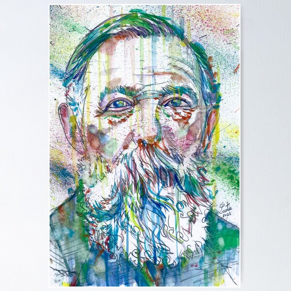 Item preview, FRIEDRICH ENGELS watercolor portrait .2 designed and sold by lautir.