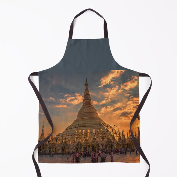 Item preview, Myanmar. Yangon. Shwedagon Pagoda. Main Stupa. Sunset. designed and sold by vadim19.