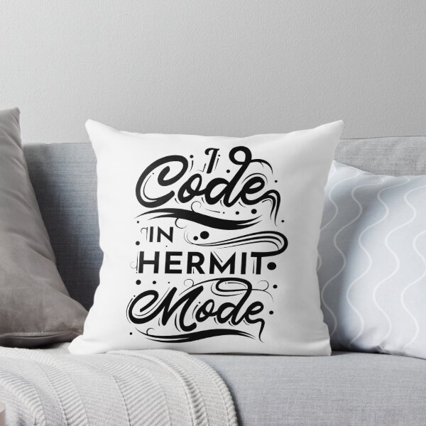 Aperçu de l'œuvre Je code en mode Ermite Codage drôle créée et vendue par RADesigns21.