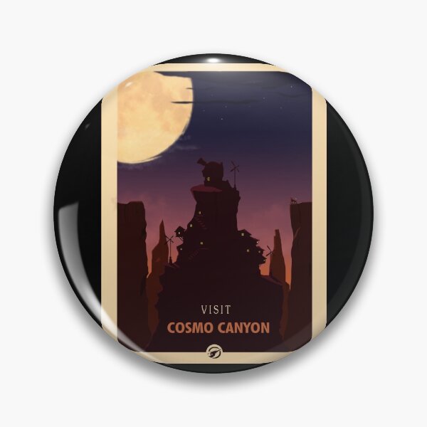 Item preview, Visit Cosmo Canyon - Minimalist Travel Style - Video Game Art designed and sold by PopCultArcade.