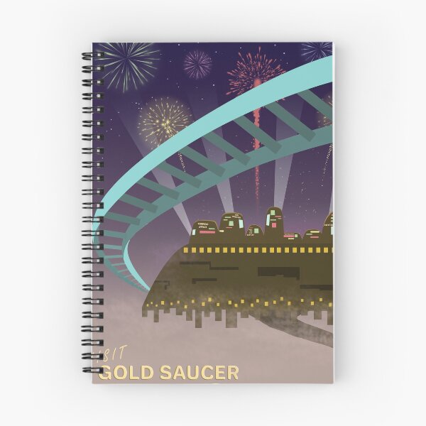 Item preview, Visit Gold Saucer - Minimalist Travel Style - Video Game Art designed and sold by PopCultArcade.