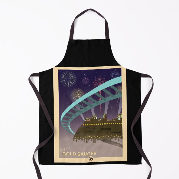 Item preview, Visit Gold Saucer - Minimalist Travel Style - Video Game Art designed and sold by PopCultArcade.