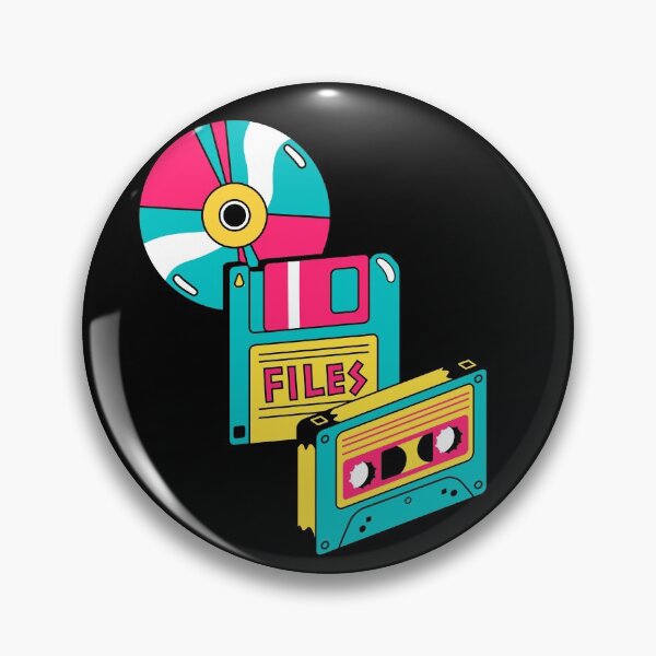 Item preview, Retro 90`s Cassette Tape, Diskette And Floppy Disk CD designed and sold by PandaSoul.