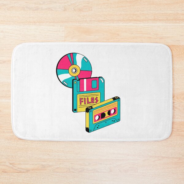 Item preview, Retro 90`s Cassette Tape, Diskette And Floppy Disk CD designed and sold by PandaSoul.