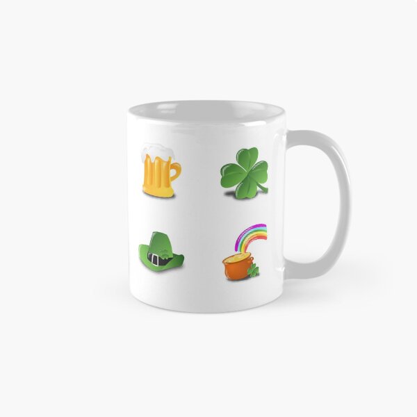 Artikelvorschau, Happy Saint Patricks Day Low Poly Aufkleber Pack entworfen und verkauft von kickwear-com.