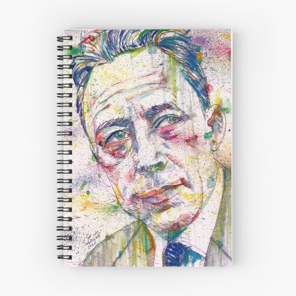 Item preview, ALBERT CAMUS - watercolor portrait .5 designed and sold by lautir.