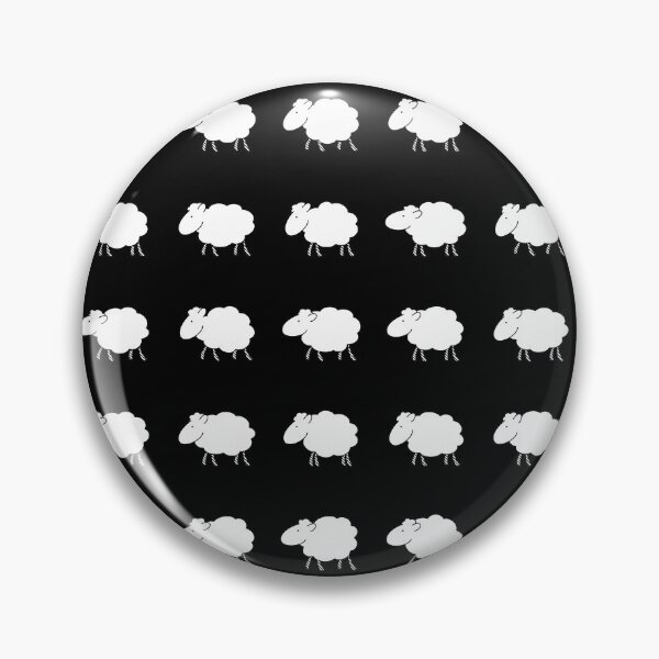Item preview, White Sheep on Black Background #3 designed and sold by Reinder Nijhoff.