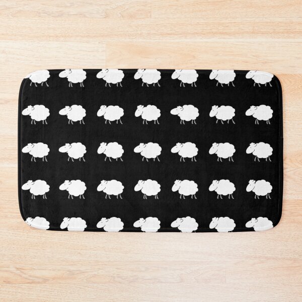 Item preview, White Sheep on Black Background #3 designed and sold by Reinder Nijhoff.