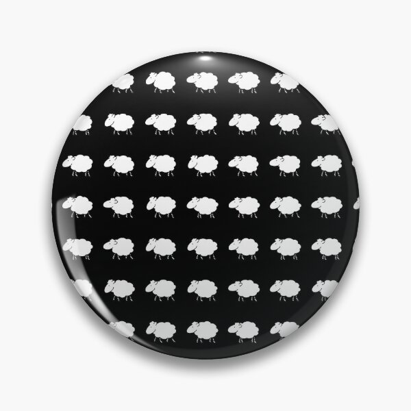 Item preview, White Sheep on Black Background #2 designed and sold by Reinder Nijhoff.
