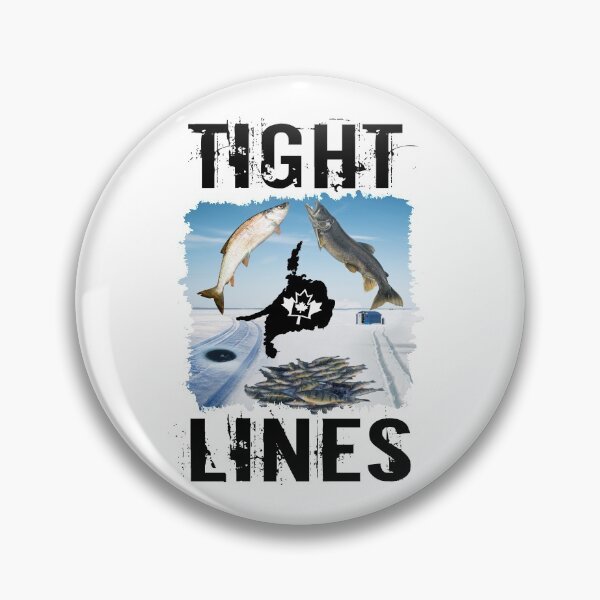 Item preview, 'TIGHT LINES' ICE FISHING OUTDOOR DESIGN(Black Font) designed and sold by JRM Tees & More Store.