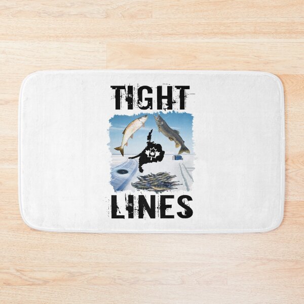 Item preview, 'TIGHT LINES' ICE FISHING OUTDOOR DESIGN(Black Font) designed and sold by JRM Tees & More Store.