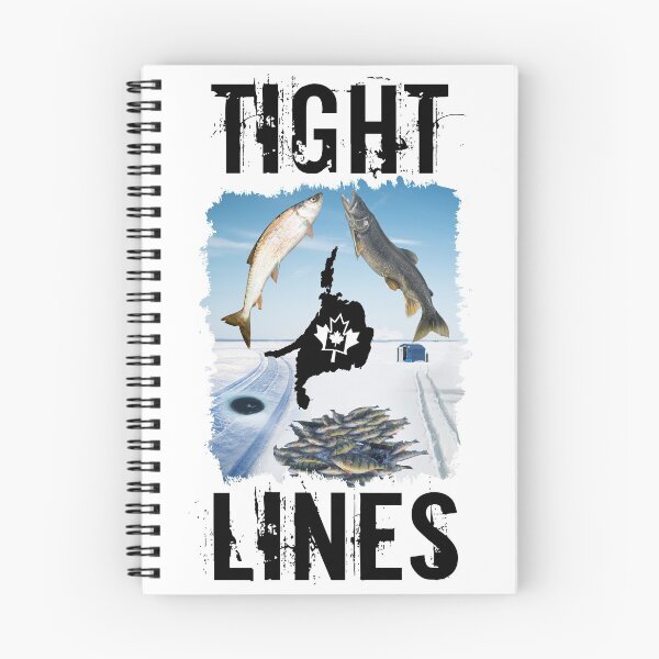 Item preview, 'TIGHT LINES' ICE FISHING OUTDOOR DESIGN(Black Font) designed and sold by JRM Tees & More Store.