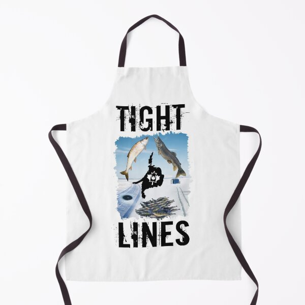 Item preview, 'TIGHT LINES' ICE FISHING OUTDOOR DESIGN(Black Font) designed and sold by JRM Tees & More Store.
