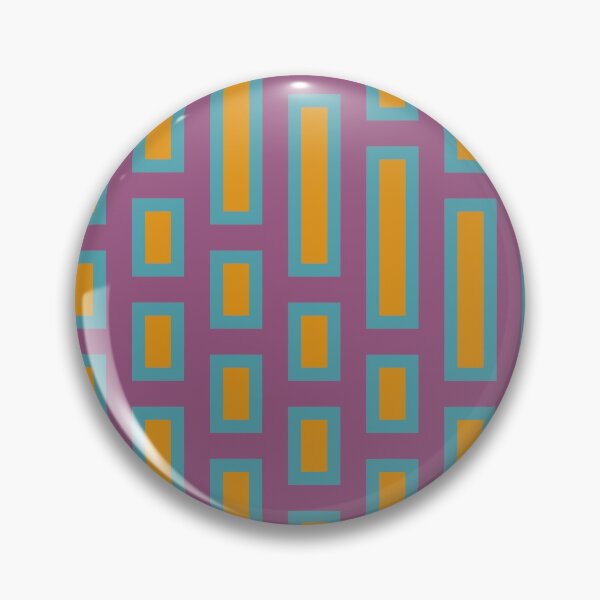 Item preview, Retro Rectangles Blue and Orange on Purple designed and sold by Miranda Benson.