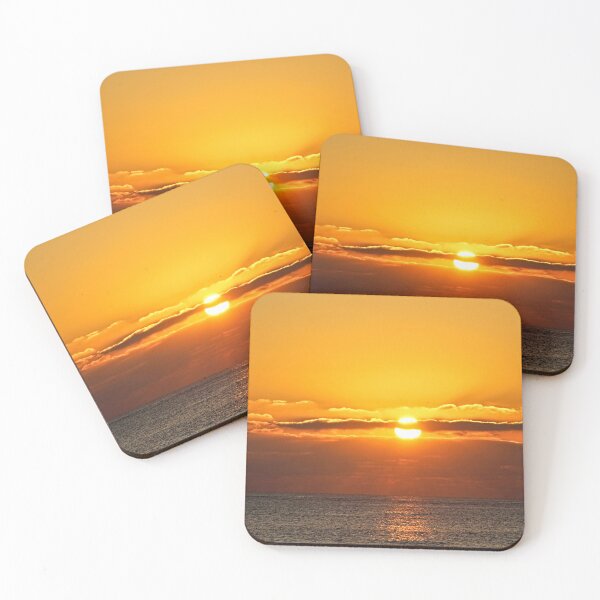 Item preview, Sunset at Sea Seascape Cloudy Sky designed and sold by Anna Lemos.