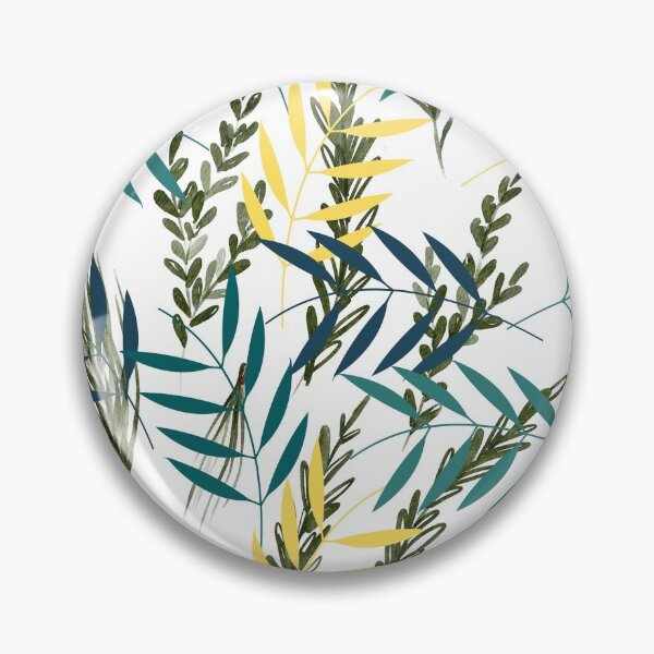 Item preview, Cool Painted Green Floral Elements designed and sold by Banvilla.