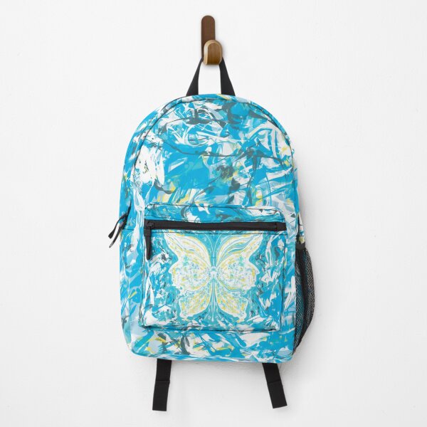 Item preview, Turquoise and lemon fantasy butterfly designed and sold by Diane Hunter Art.