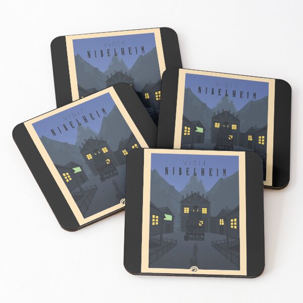 Item preview, Visit Nibelheim - Minimalist Travel Style - Video Game Art designed and sold by PopCultArcade.
