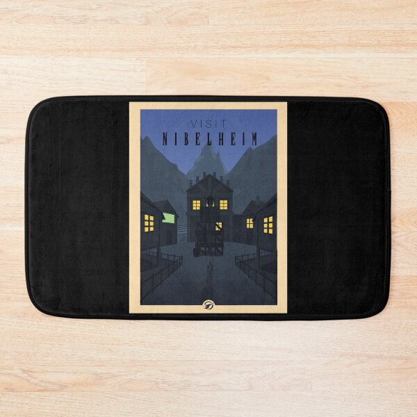 Item preview, Visit Nibelheim - Minimalist Travel Style - Video Game Art designed and sold by PopCultArcade.