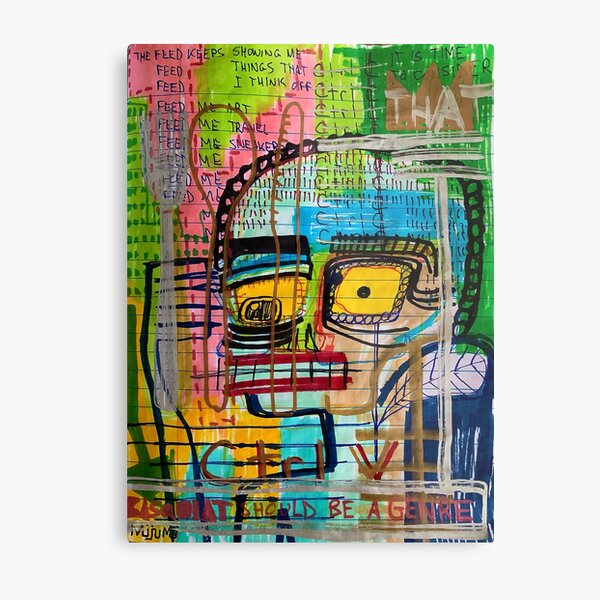 The Feed Metal Print