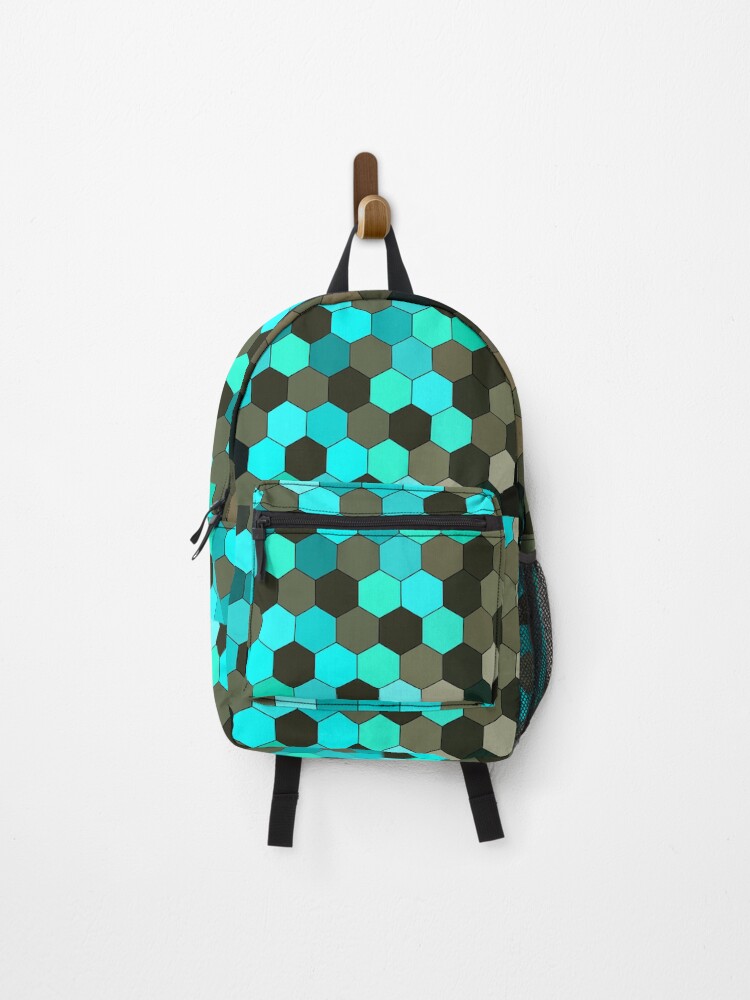Thumbnail 1 of 3, Backpack, Hexagon Pattern designed and sold by MagicSpread.