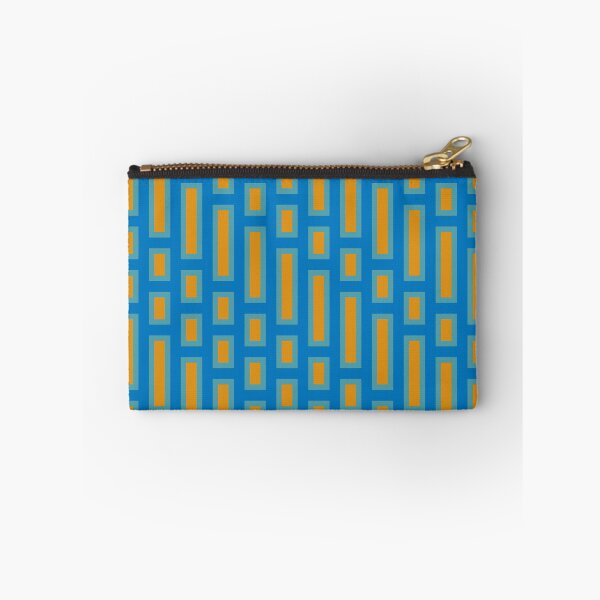 Item preview, Retro Rectangles Blue and Orange  designed and sold by Miranda Benson.