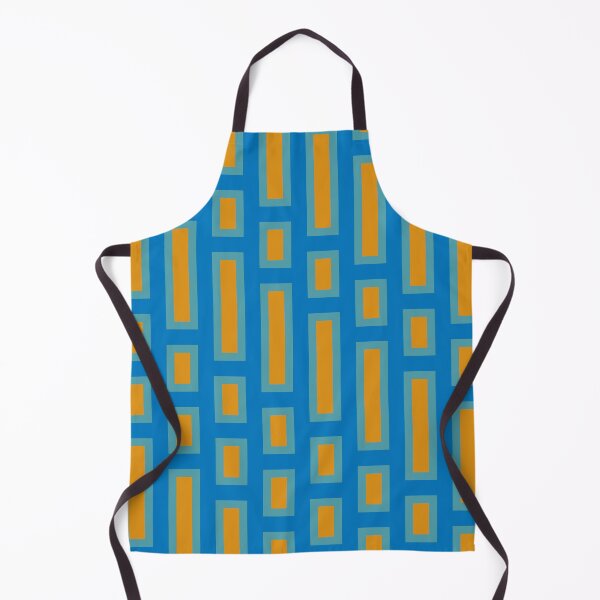 Item preview, Retro Rectangles Blue and Orange  designed and sold by Miranda Benson.