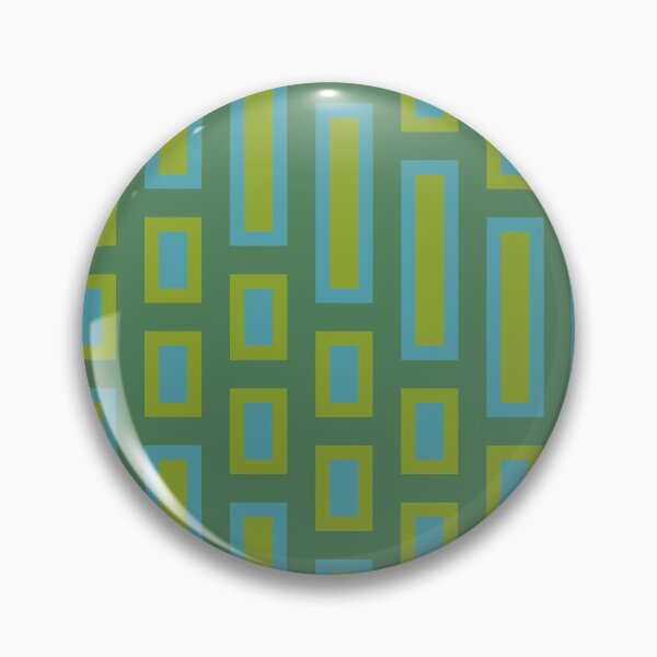 Item preview, Retro Rectangles Blue and Green  designed and sold by Miranda Benson.