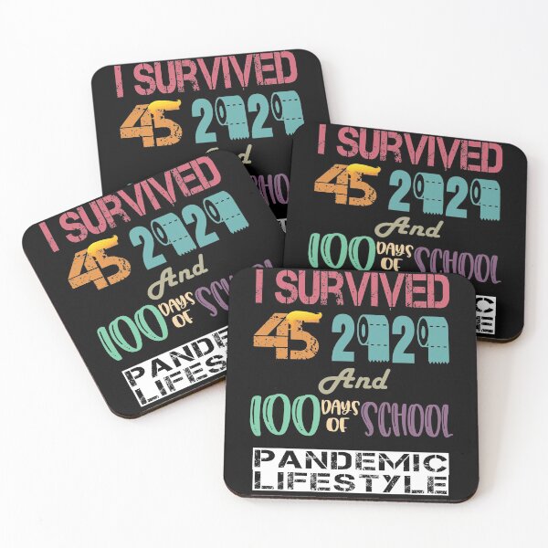 Item preview, Pandemic Lifestyle: I Survived 45 2020 100th Day Of School Pandemic Lifestyle Retro designed and sold by ShirtzTonight.
