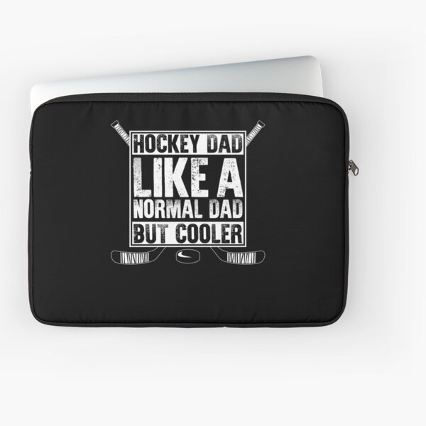 Definición de camisa de papá de hockey como un papá normal pero un regalo más fresco del día del padre para hombres, papá, esposo Funda para portátil