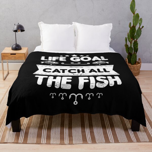 Item preview, Life Goal Catch All The Fish Fishing Humour designed and sold by Tatt-Hooligans.