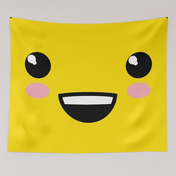 Item preview, Kawaii Smiling Face designed and sold by Happy Puppy Print On Demand.