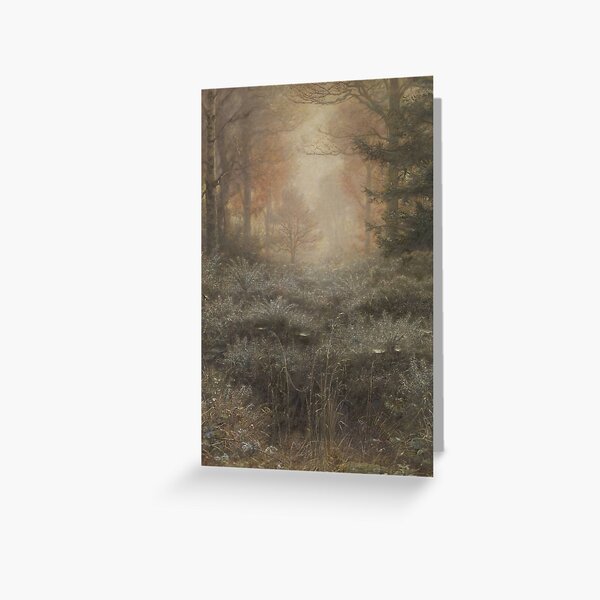 Sir John Everett Millais, Bt Dew-Drenched Furze Greeting Card