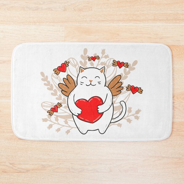 Item preview, Cute cat with a heart designed and sold by Drozdova.