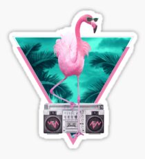 Miami flamingo Sticker