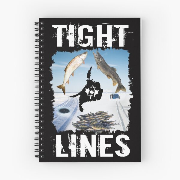 Item preview, 'TIGHT LINES' ICE FISHING OUTDOOR DESIGN(White Font) designed and sold by JRM Tees & More Store.